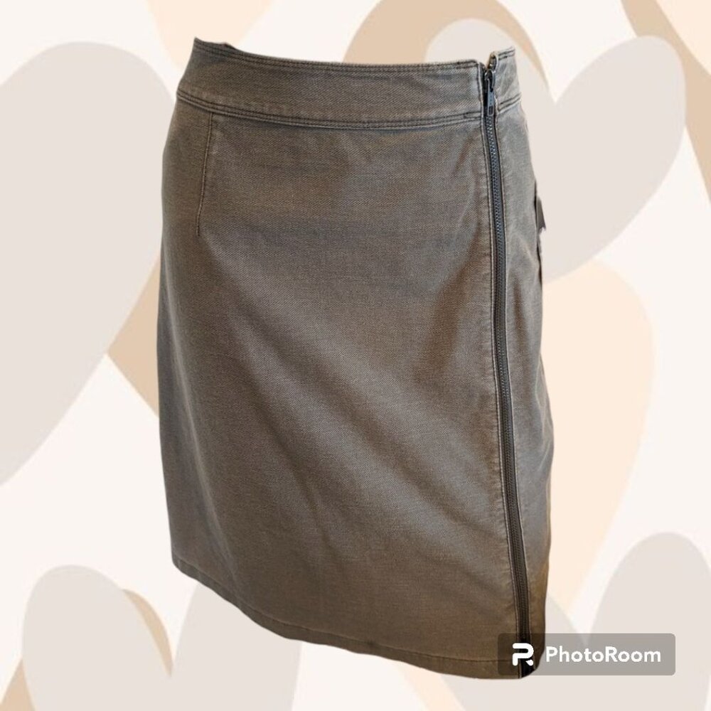 NWT Nic + Zoe Gray Side Zip Pencil Skirt 4